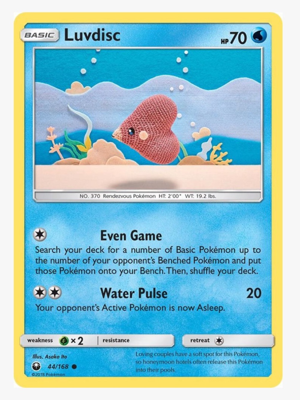 Luvdisc Celestial Storm Pokemon Trading Card